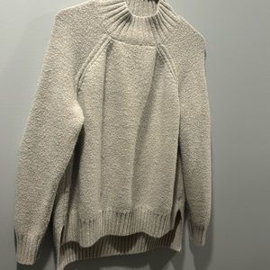 It’s Our Time Large light gray sweater